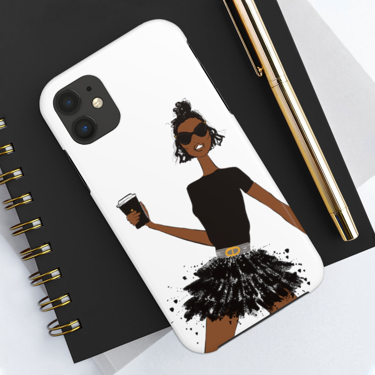 "Morning coffee" phone case